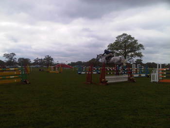 Showjumping at Rockingham Int Horse Trials Showjumping at Rockingham Int Horse Trials